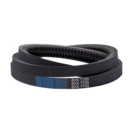 D&D 8VX1700 170" Outside Length, 1" Top Width, 1 Ribs 8VX1700
